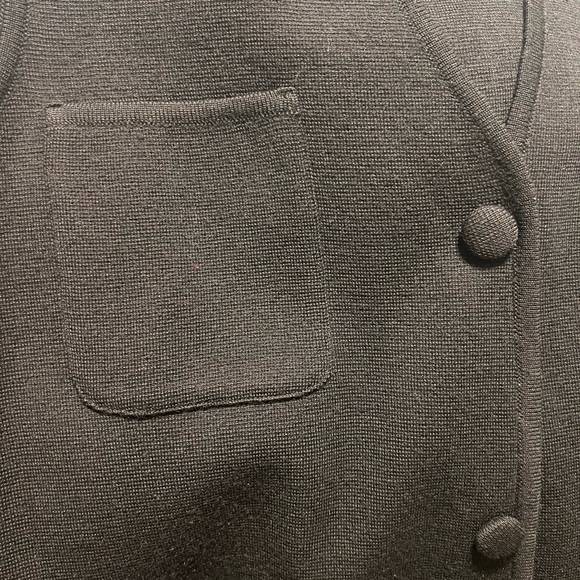 Stunning Vintage Andrea Jovine Black Wool Vest. Sz/ M - Picture 6 of 9